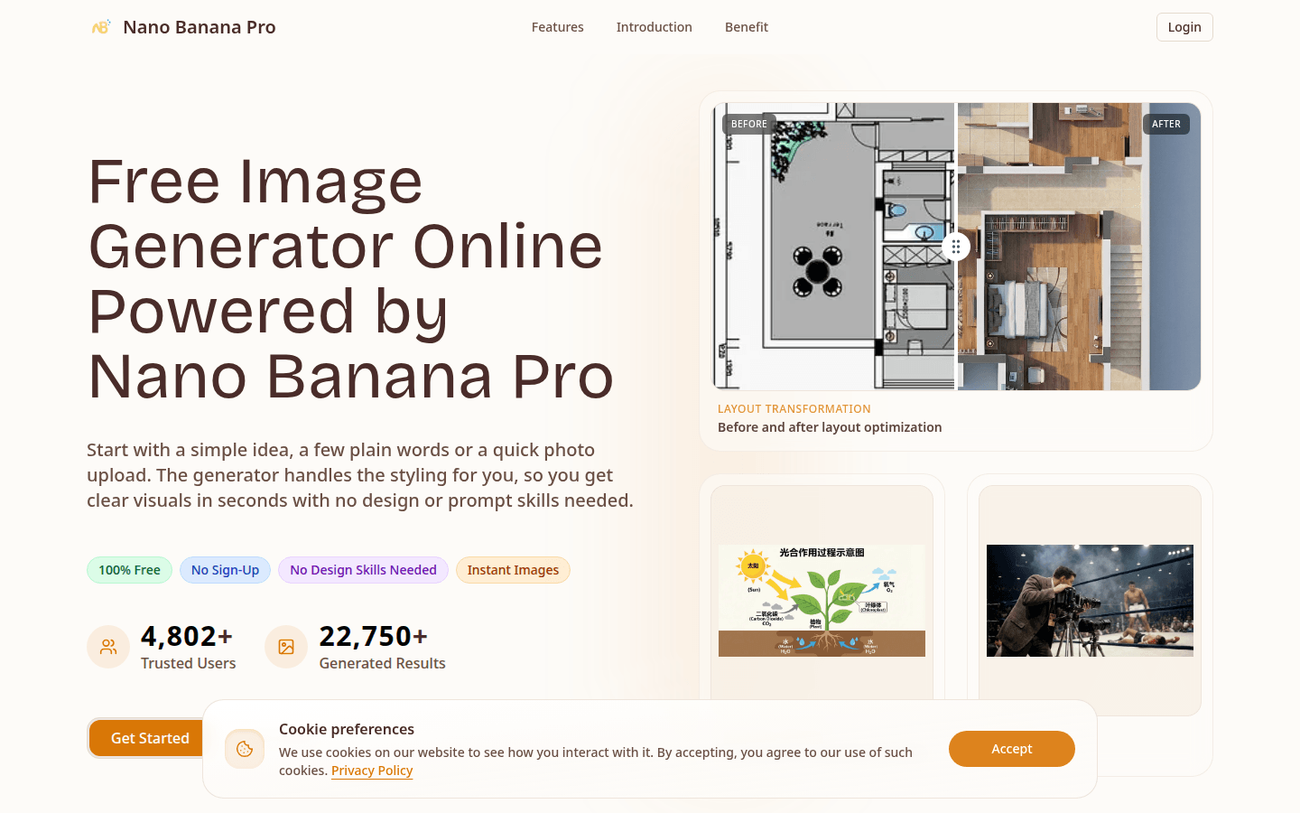 Nano Banana Pro product screenshot