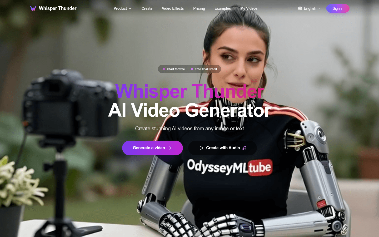 Whisper Thunder product screenshot