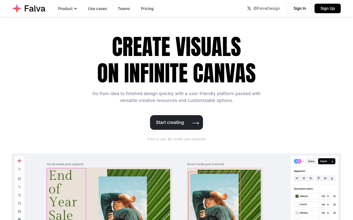 Falva product screenshot