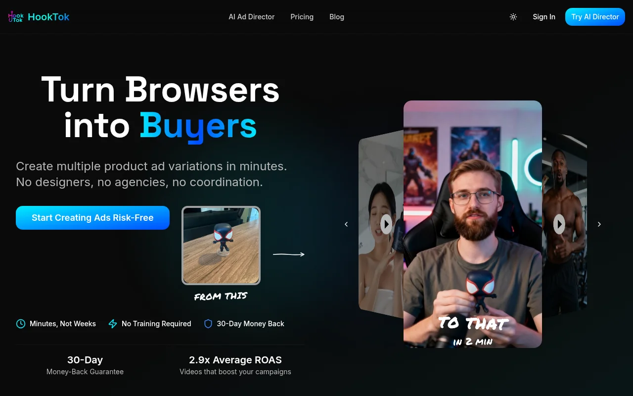 Hooktok product screenshot