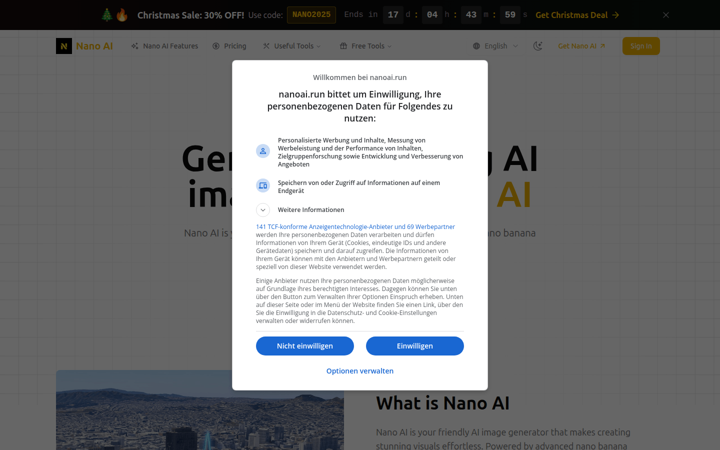 NanoAI product screenshot