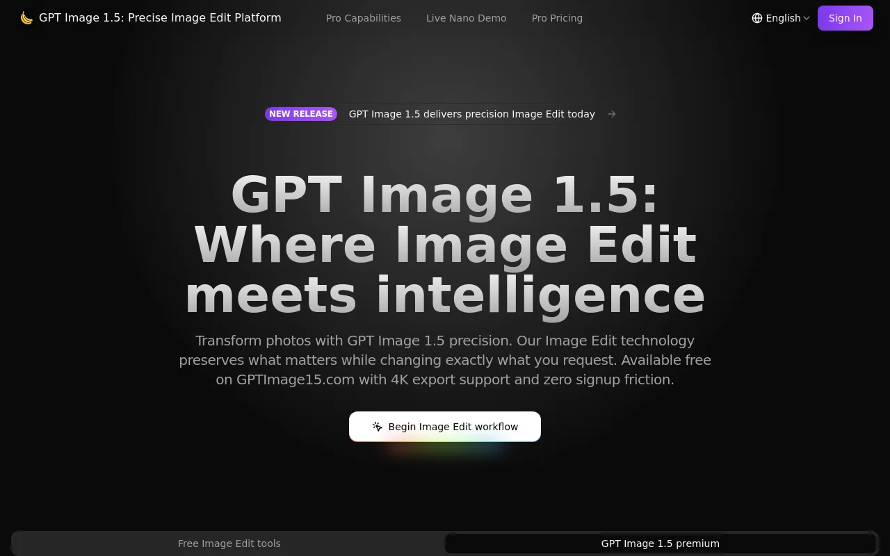 GPT Image 1.5 product screenshot