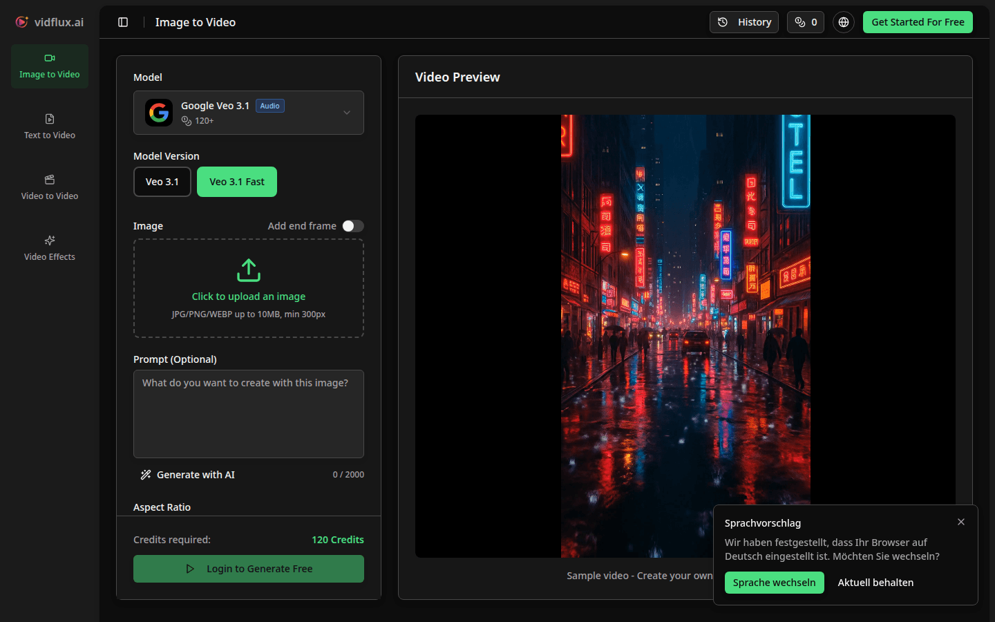 VidFlux product screenshot