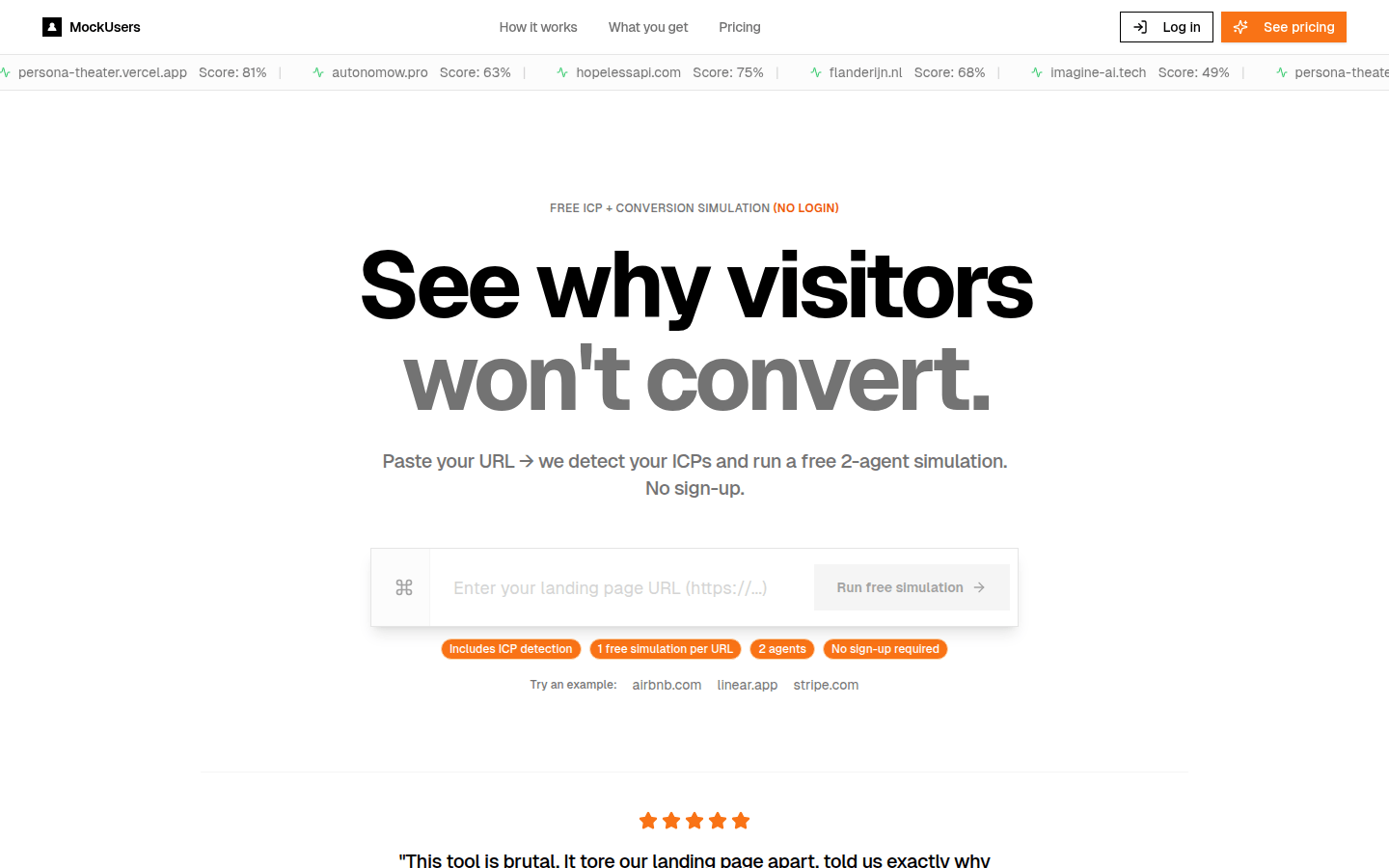 MockUsers product screenshot