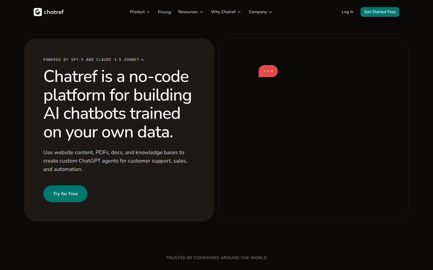 Chatref product screenshot