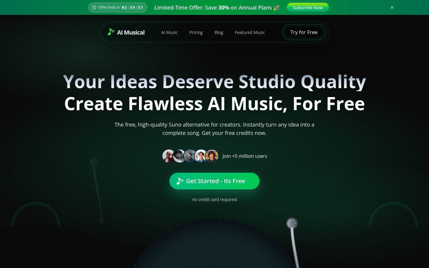 Suno AI Musical Generator product screenshot