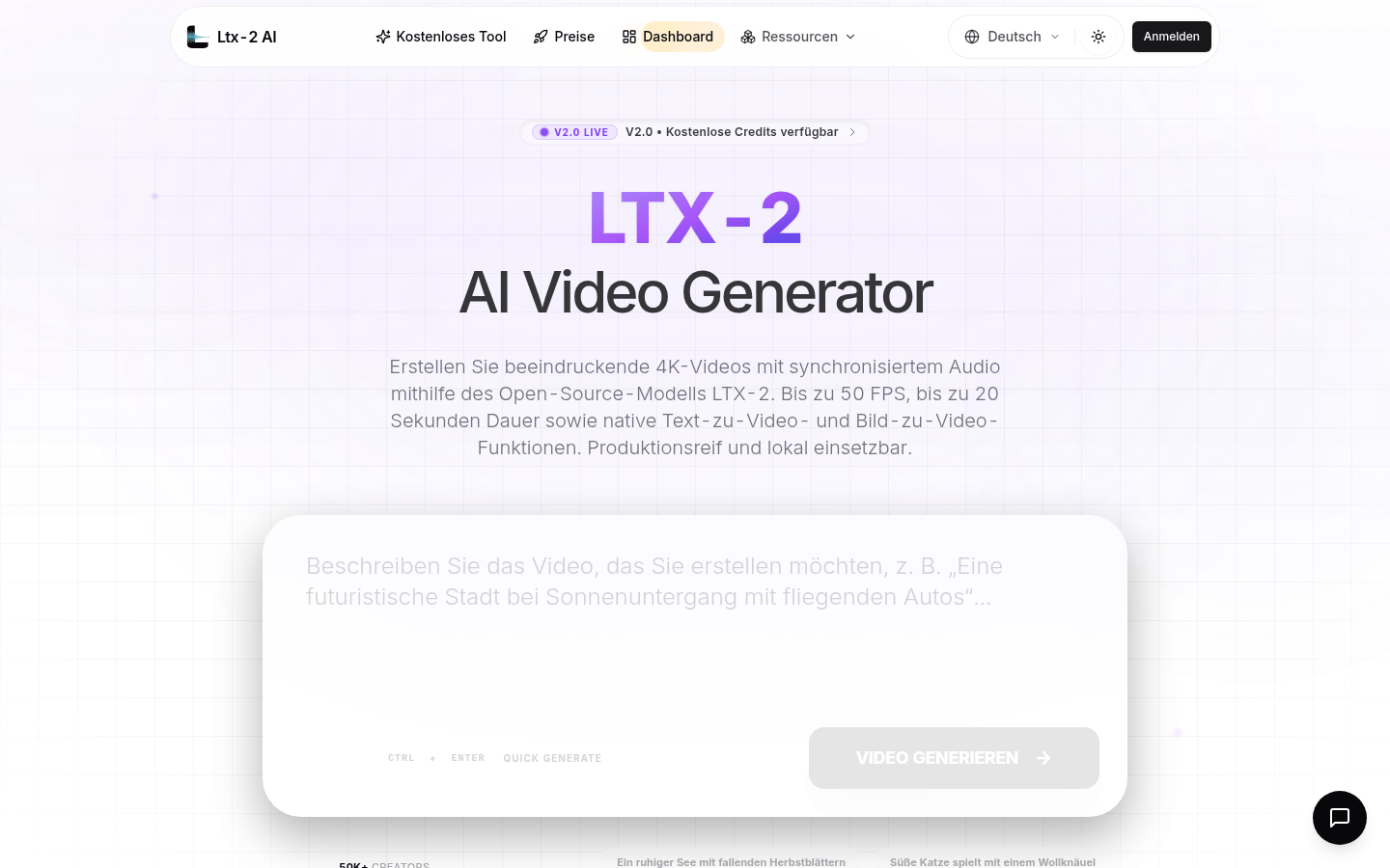LTX product screenshot