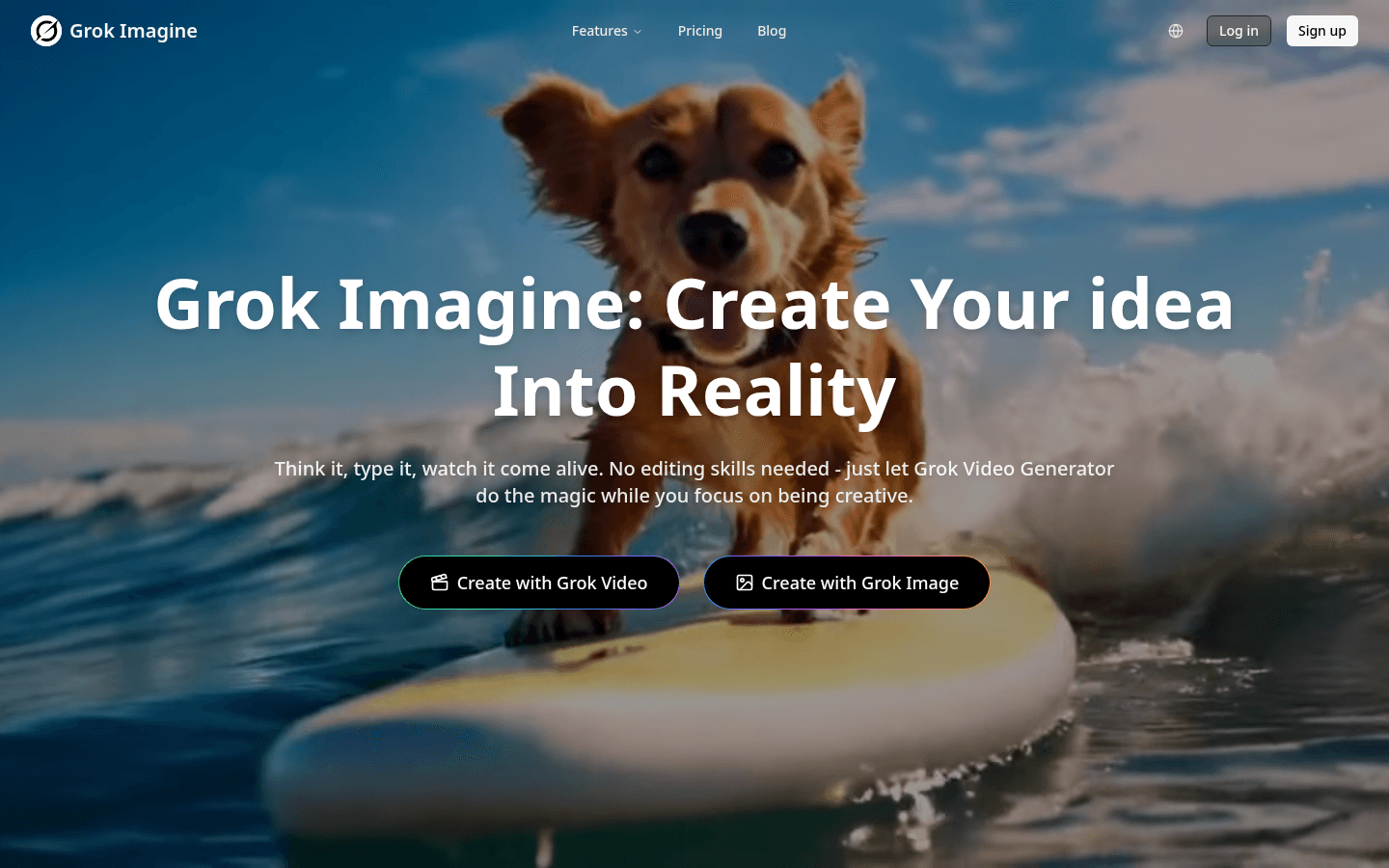 Grok Video Generator product screenshot
