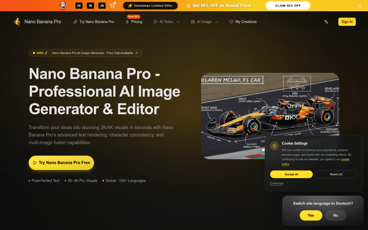 Nano Banana Pro product screenshot