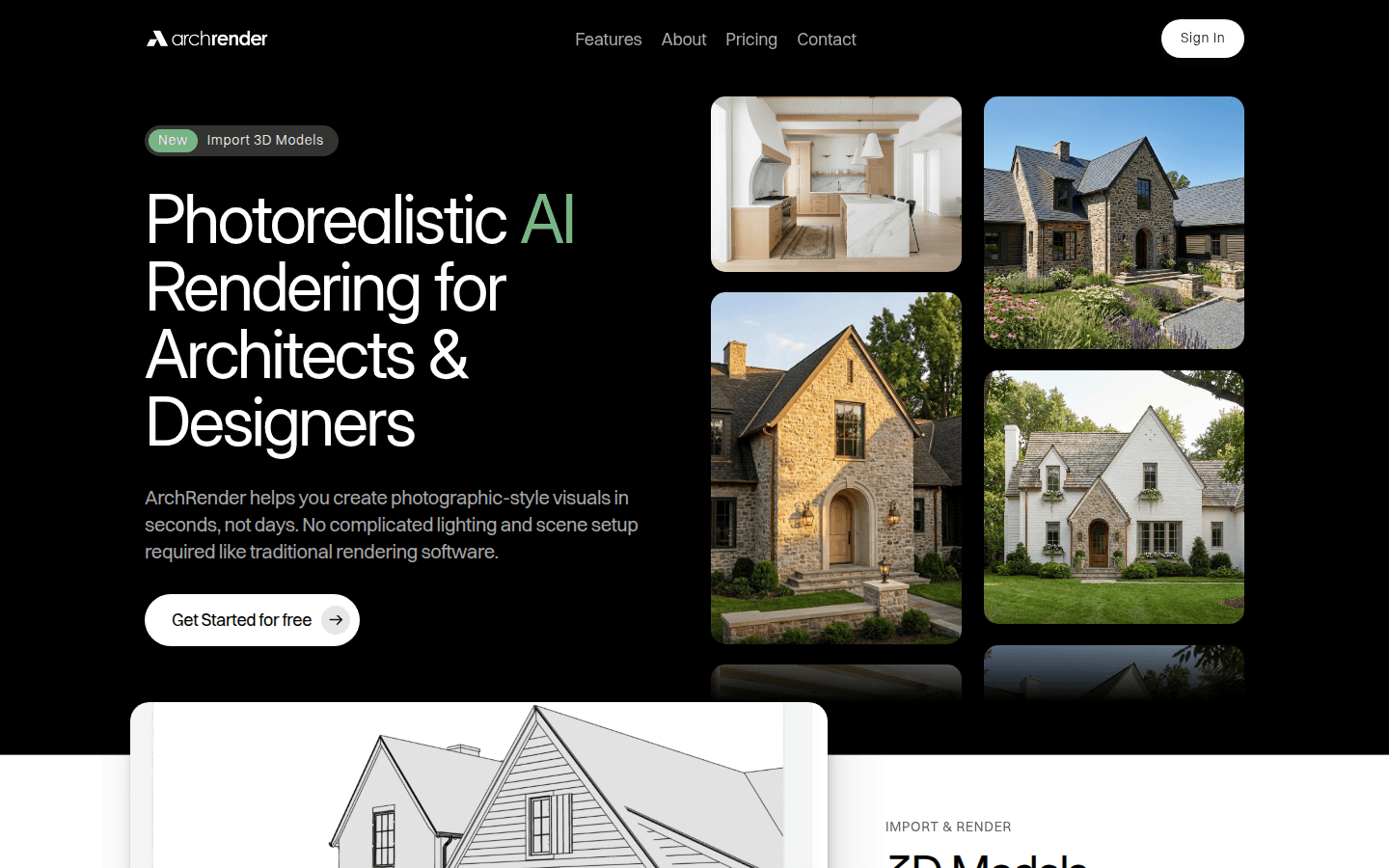 ArchRender product screenshot
