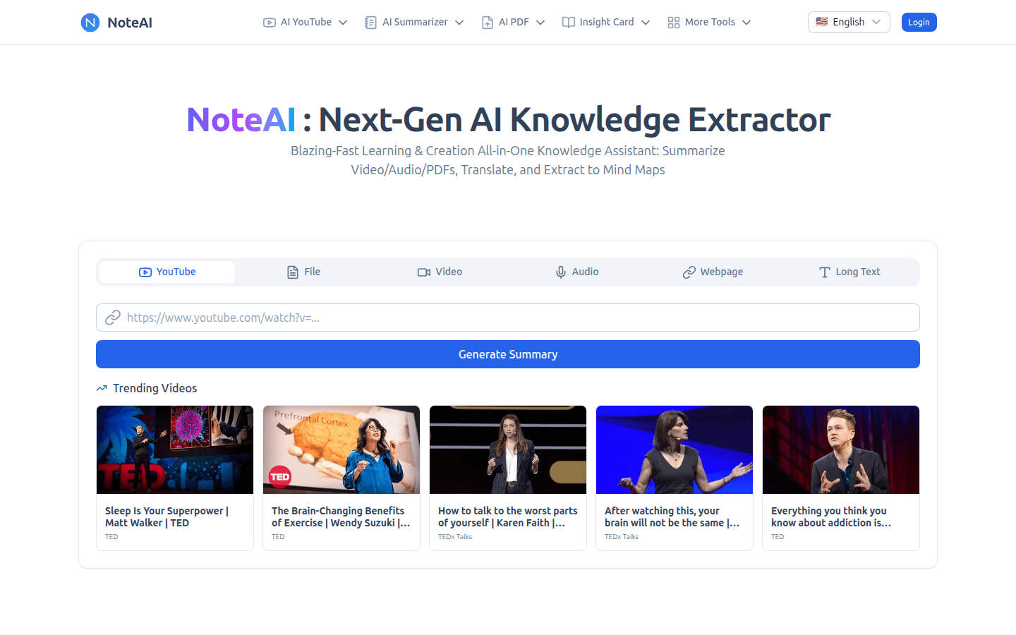 NoteAI product screenshot