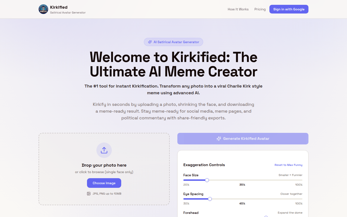 Kirkified product screenshot