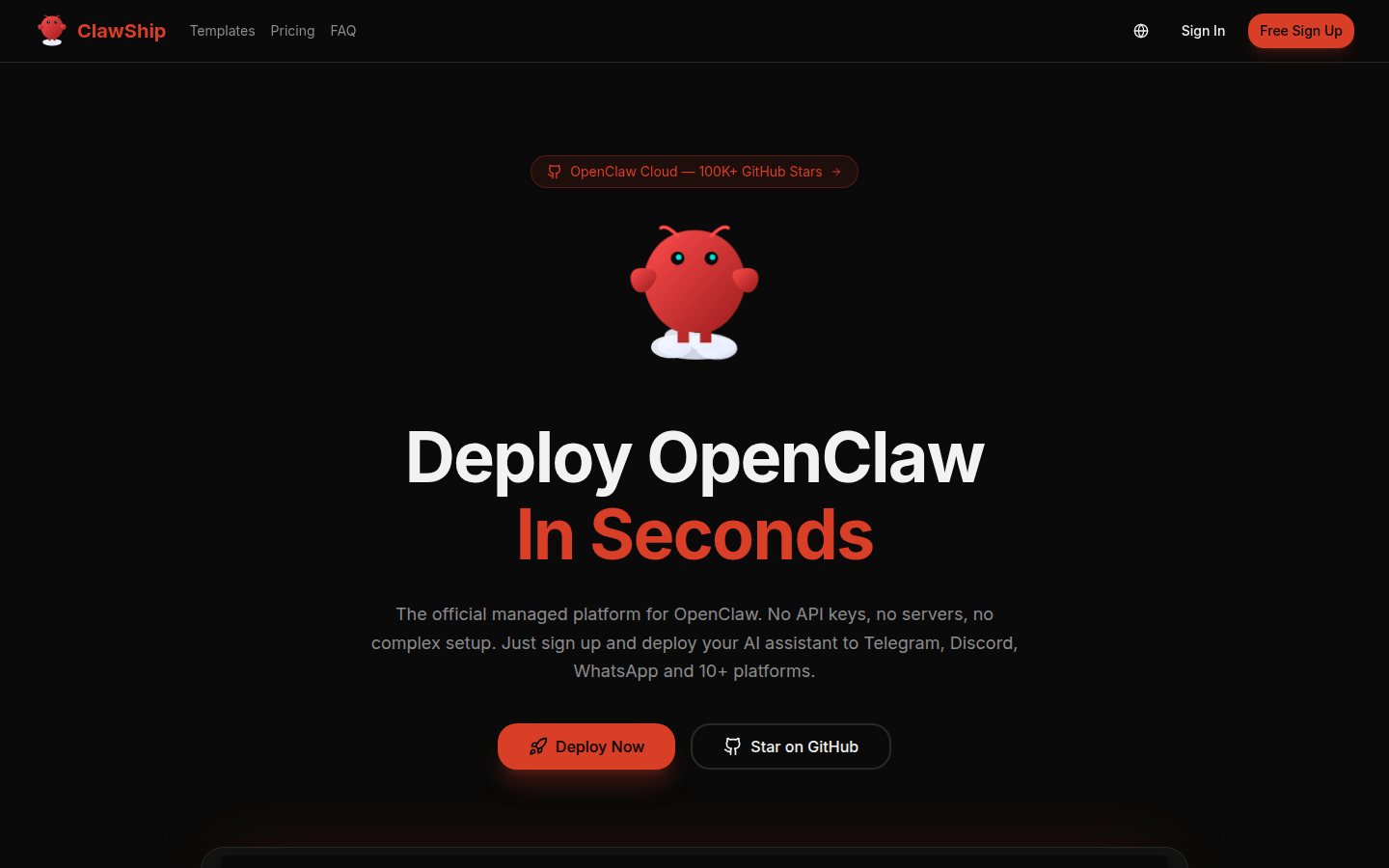 ClawShip product screenshot