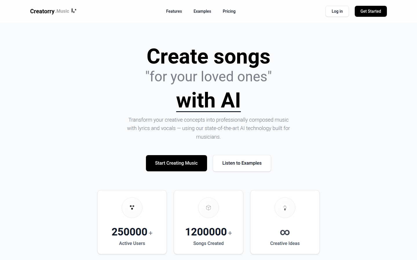 Creatorry product screenshot