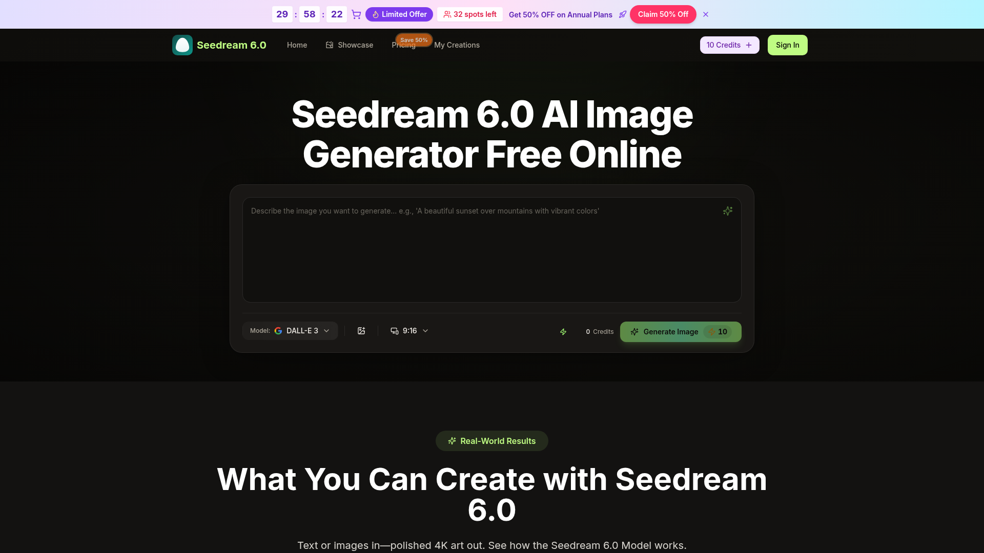 Seedream 6.0 AI product screenshot