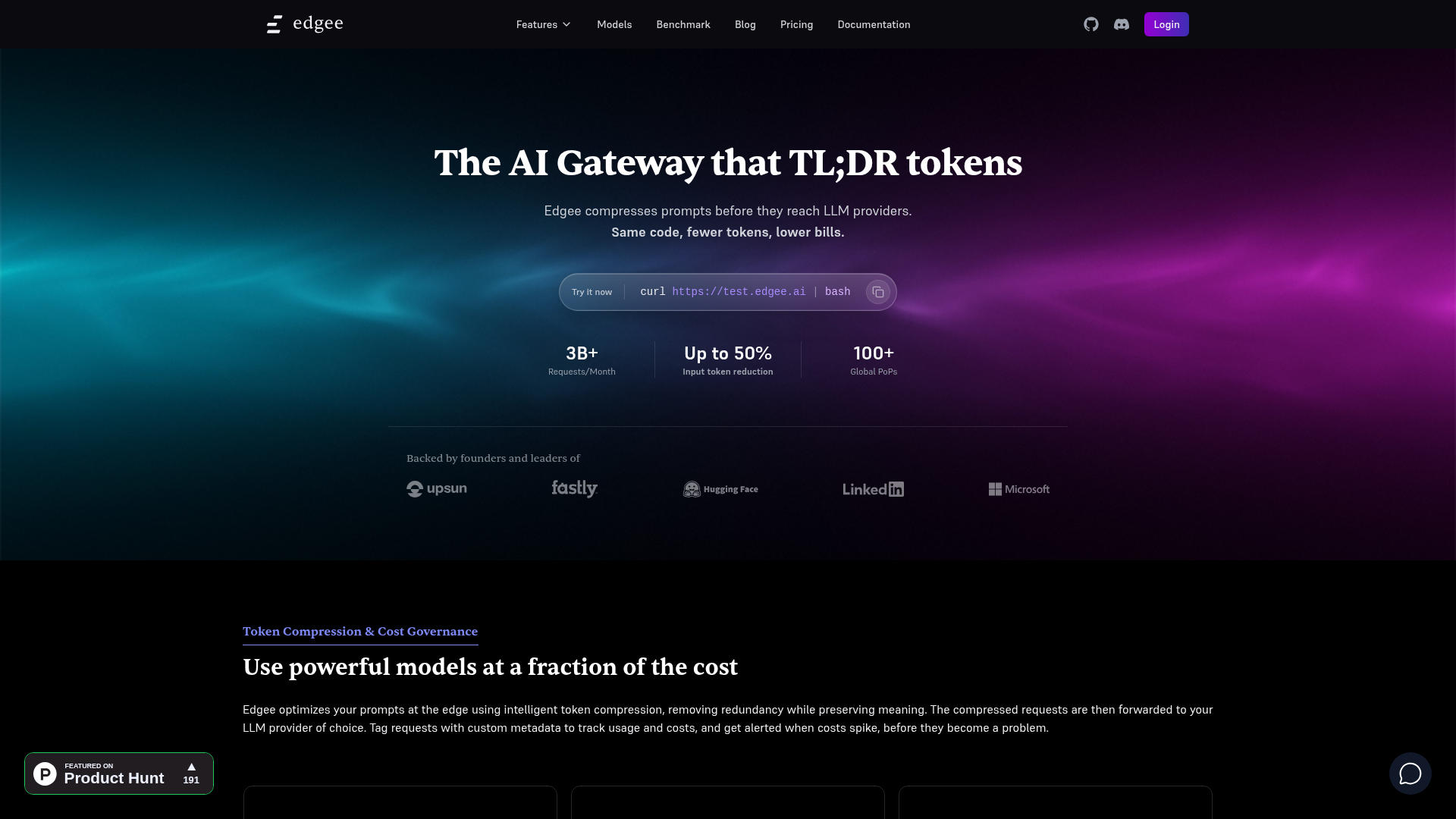 Edgee product screenshot