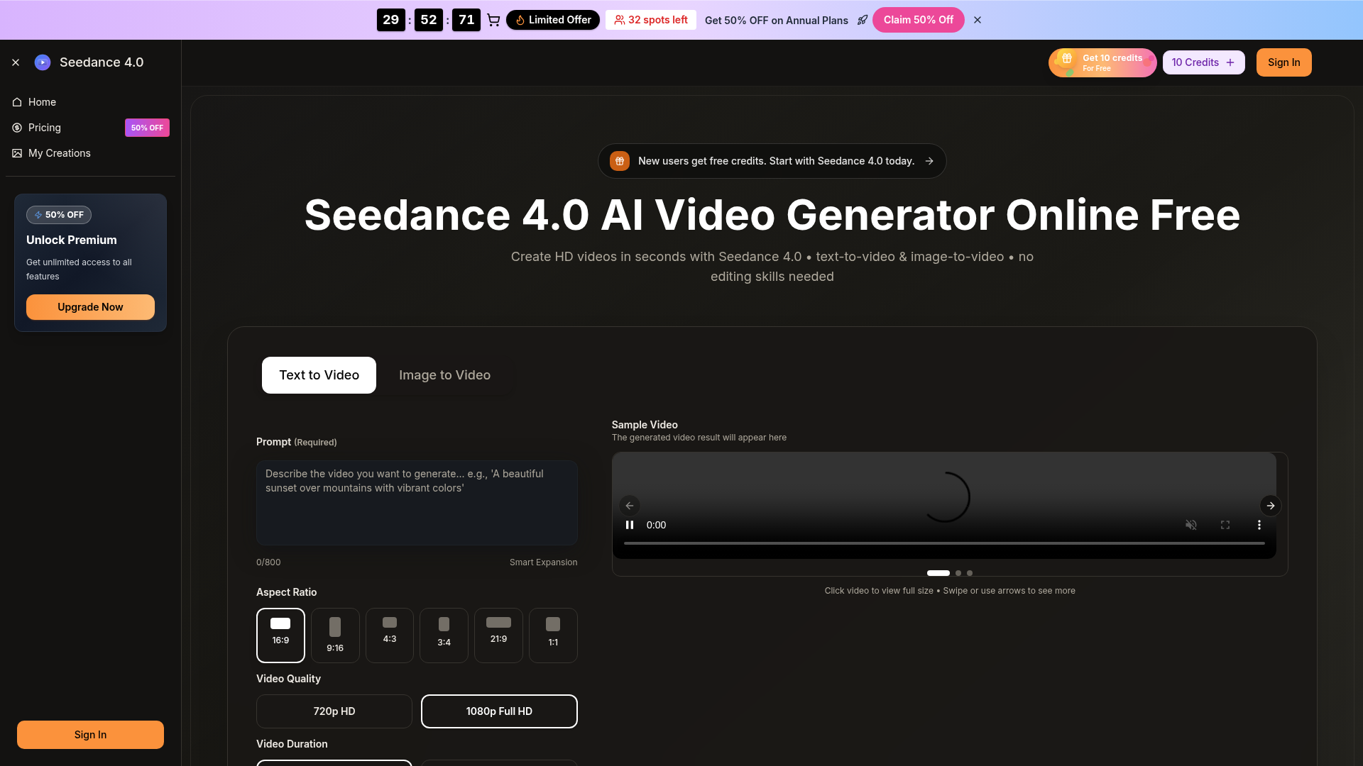 Seedance 4.0 product screenshot