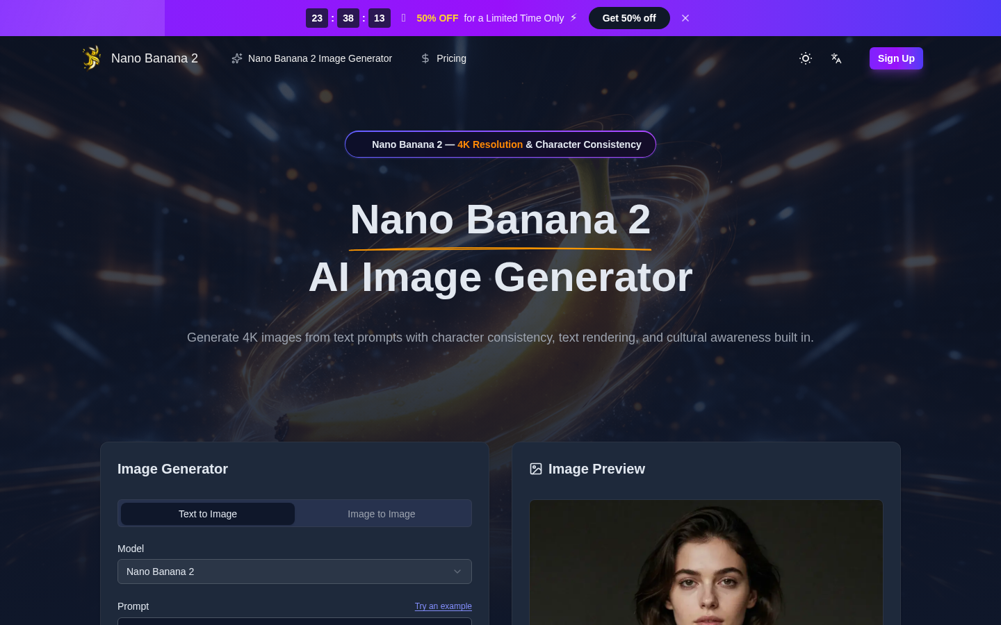 Nano Banana 2 product screenshot