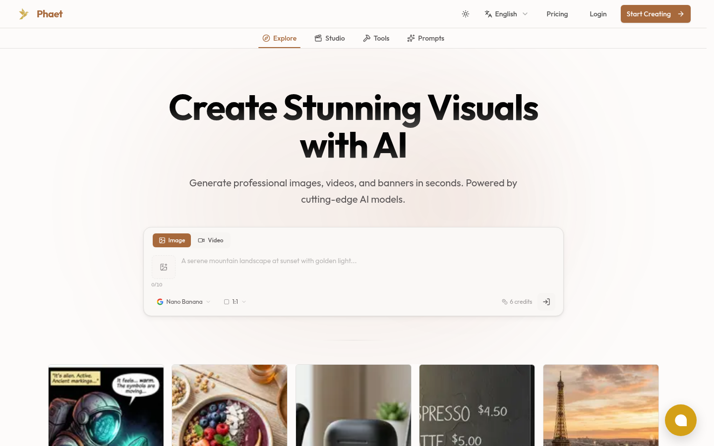 Phaet product screenshot