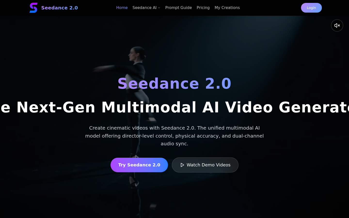 Seedance 2.0 product screenshot