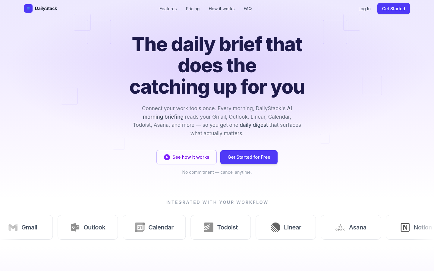 Dailystack product screenshot