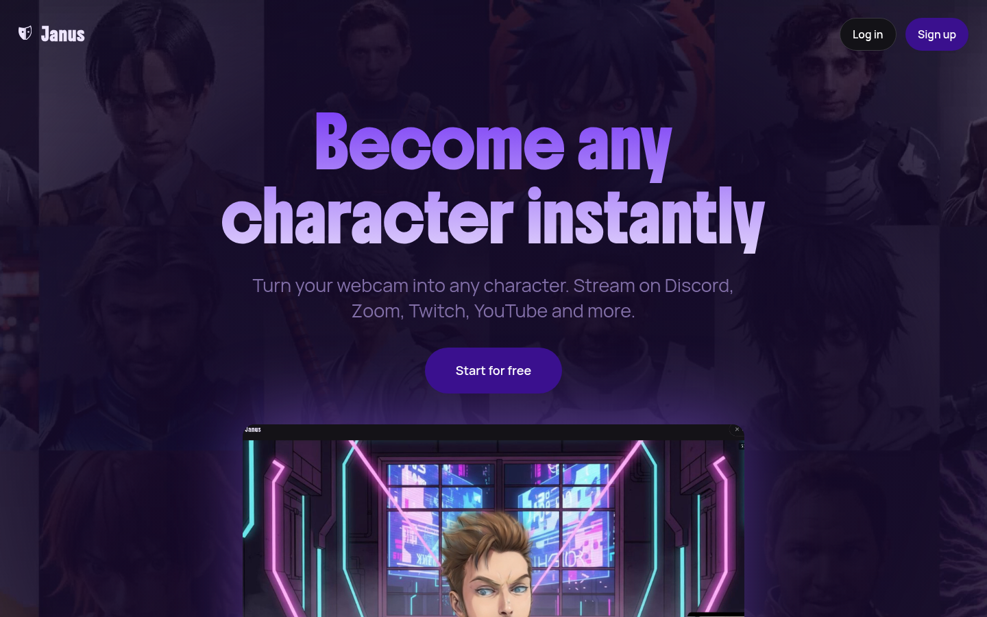Janus product screenshot
