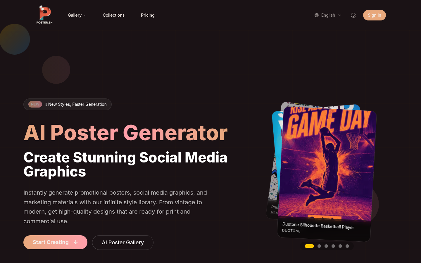 Poster.sh product screenshot