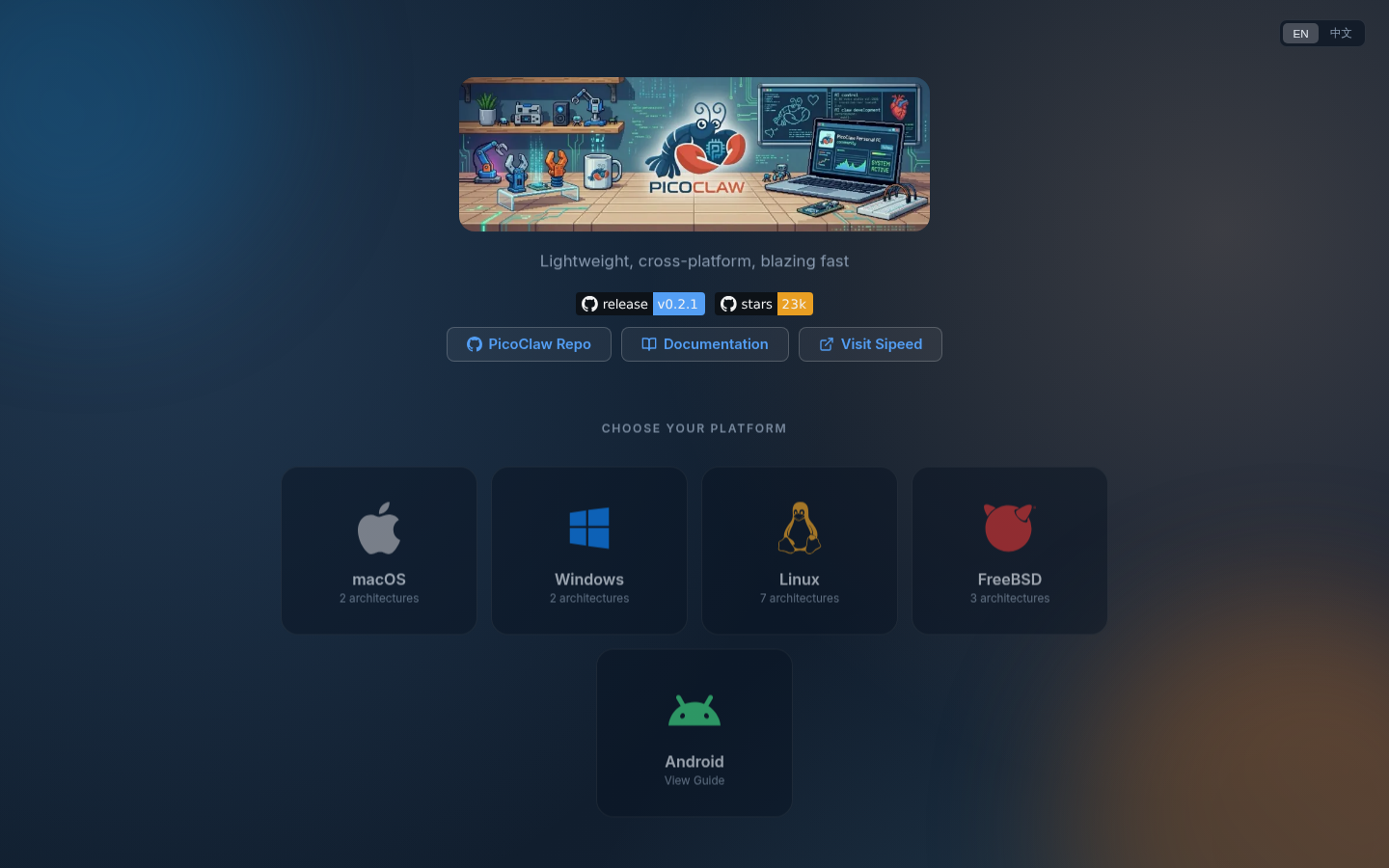 PicoClaw product screenshot