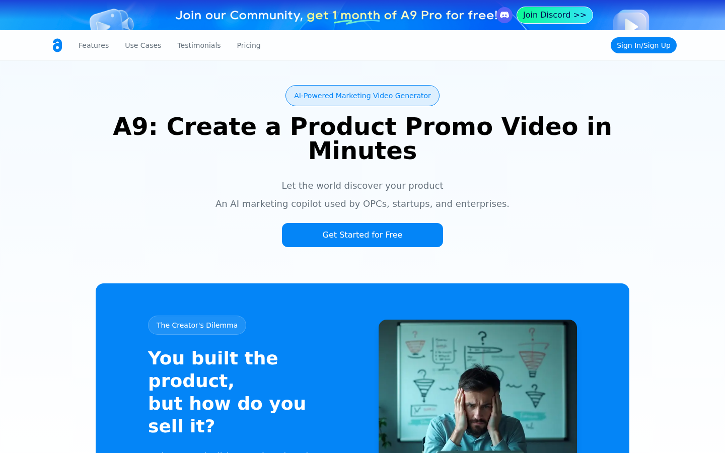 A9 product screenshot