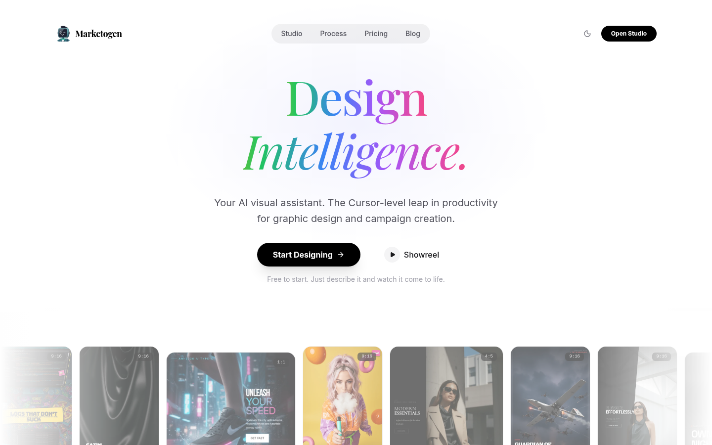 Marketogen product screenshot