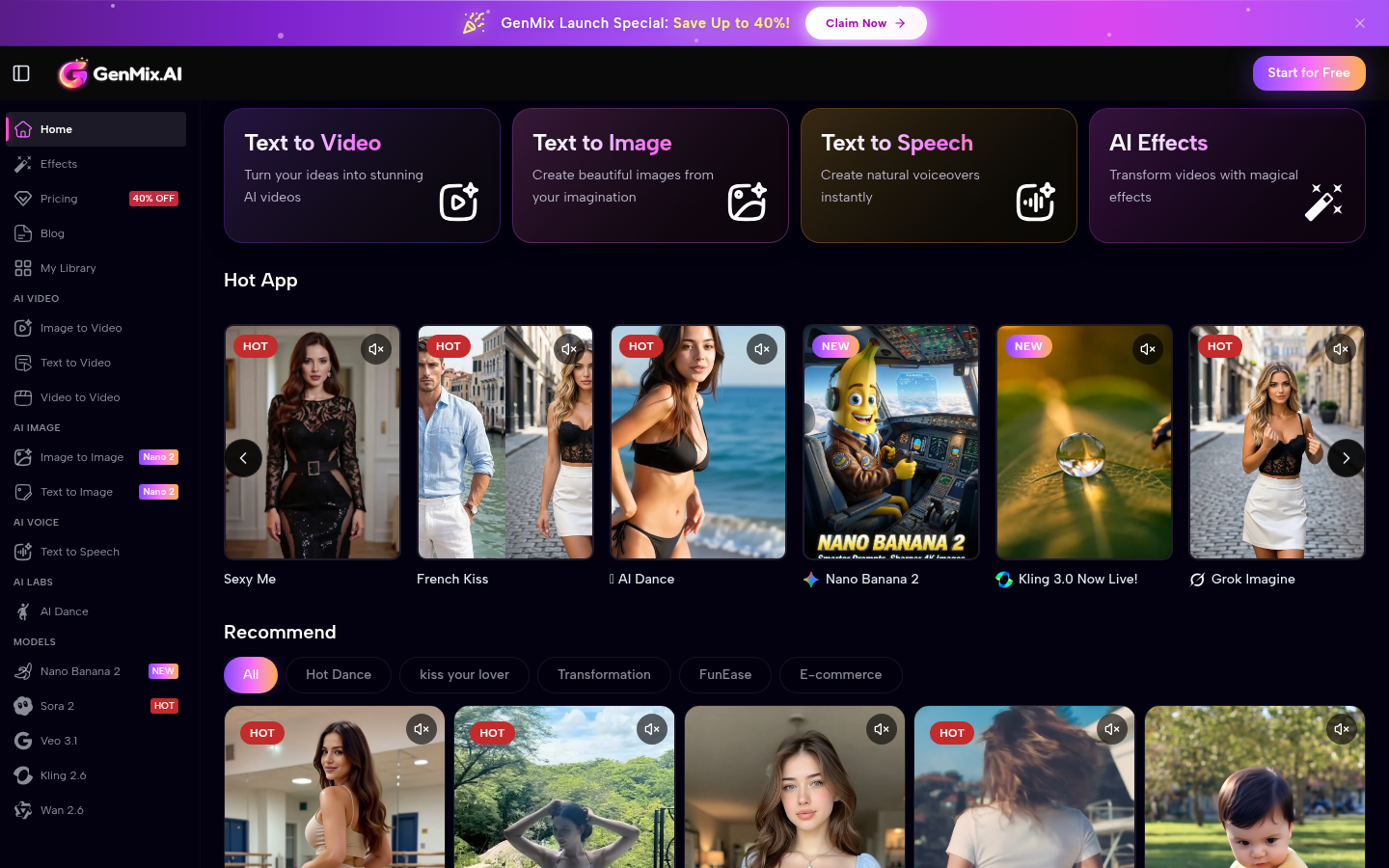 GenMix AI product screenshot