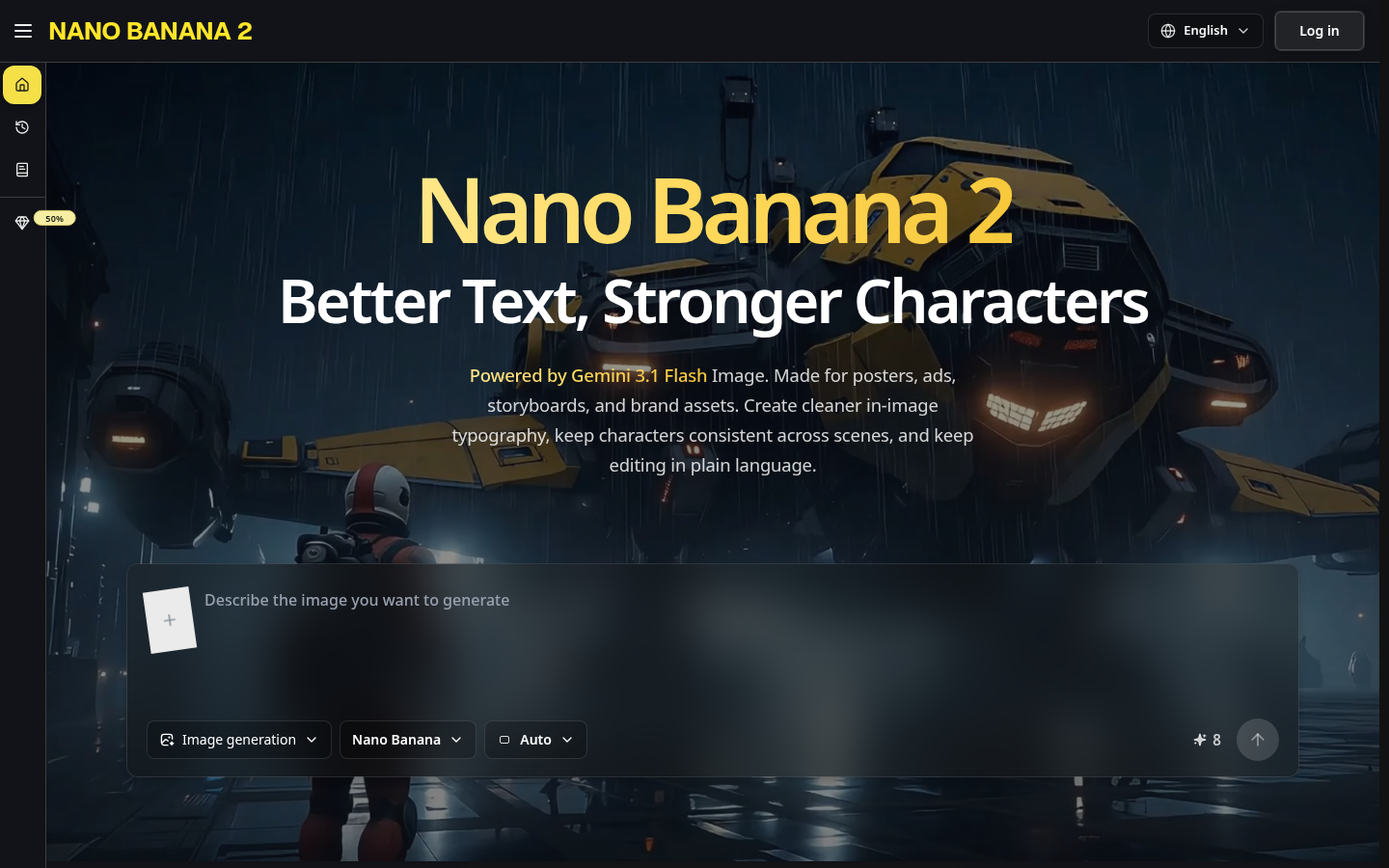 nano banana 2 | 4K AI Image Generator product screenshot