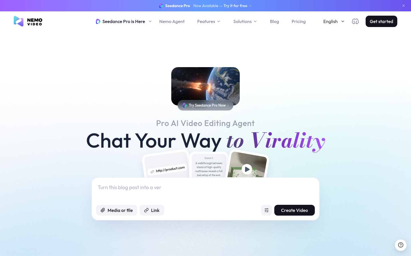 nemovideo product screenshot