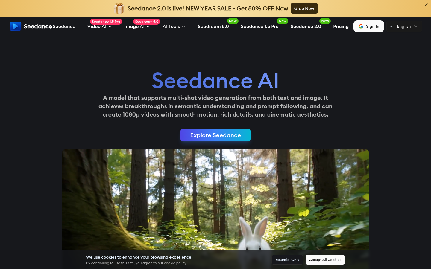 Seedance 2.0 by Seedance.io product screenshot