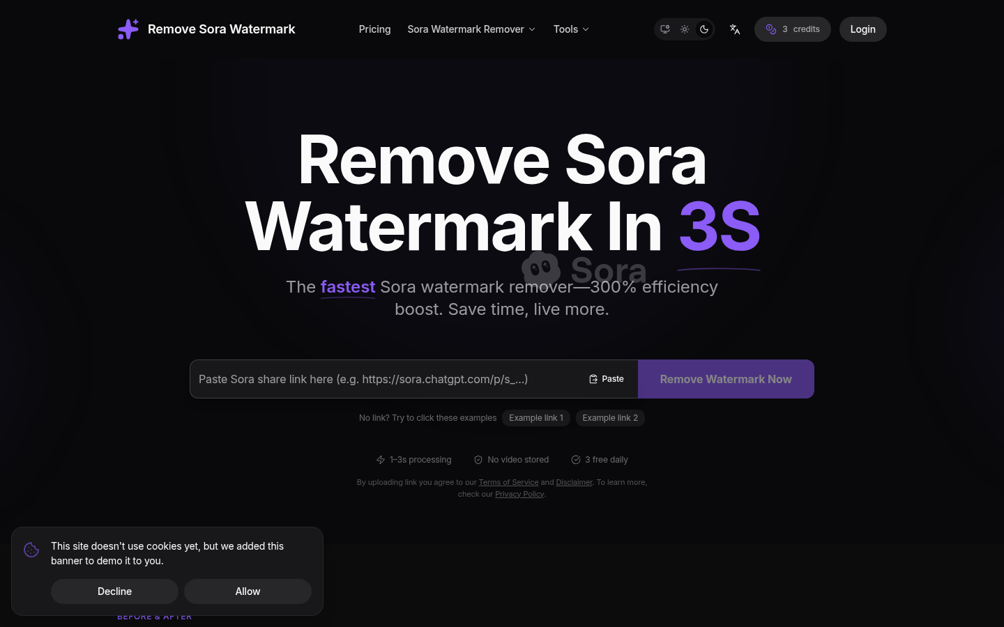 Remove Sora Watermark product screenshot