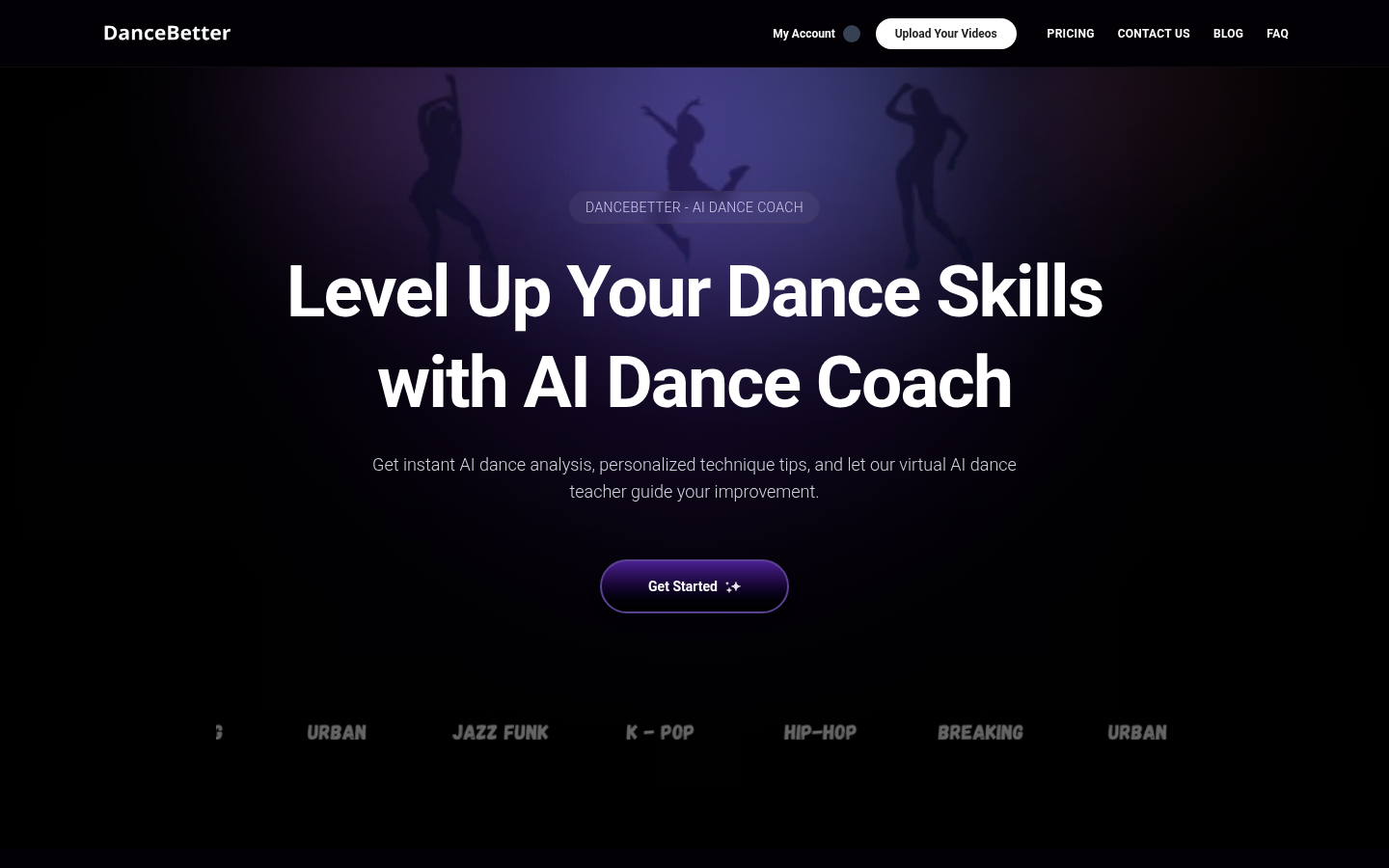DanceBetter product screenshot