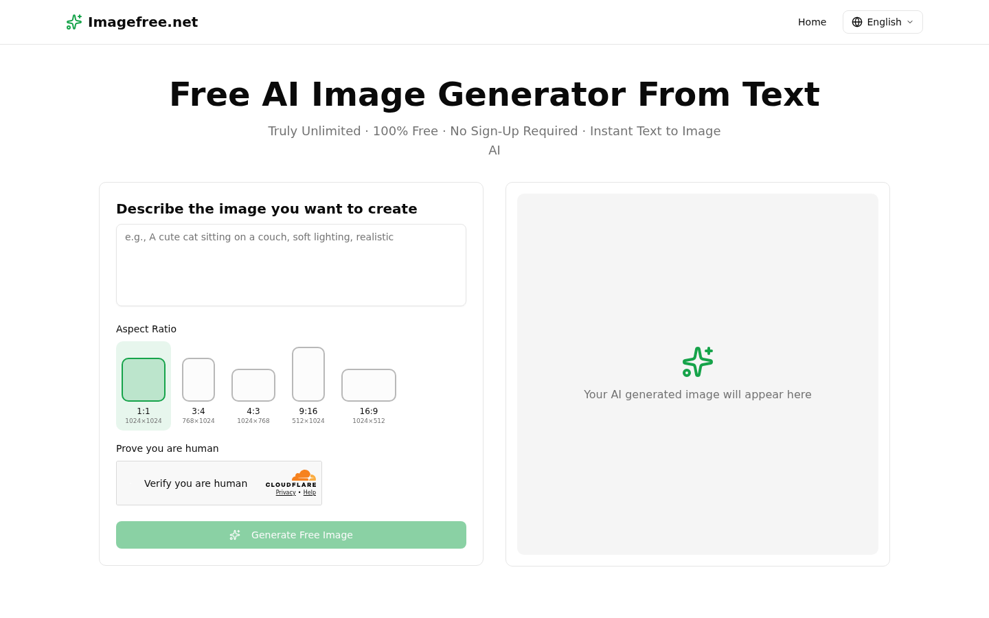 Imagefree product screenshot