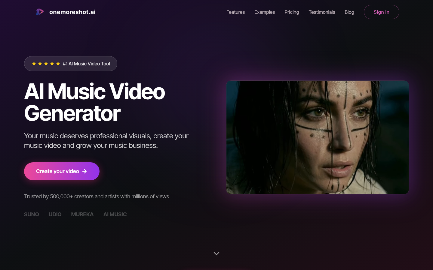 One More Shot AI product screenshot