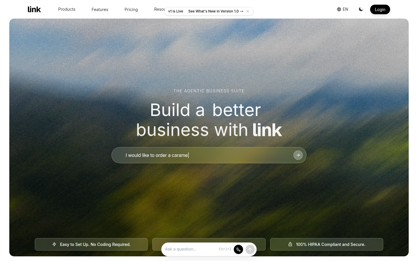 Link AI product screenshot