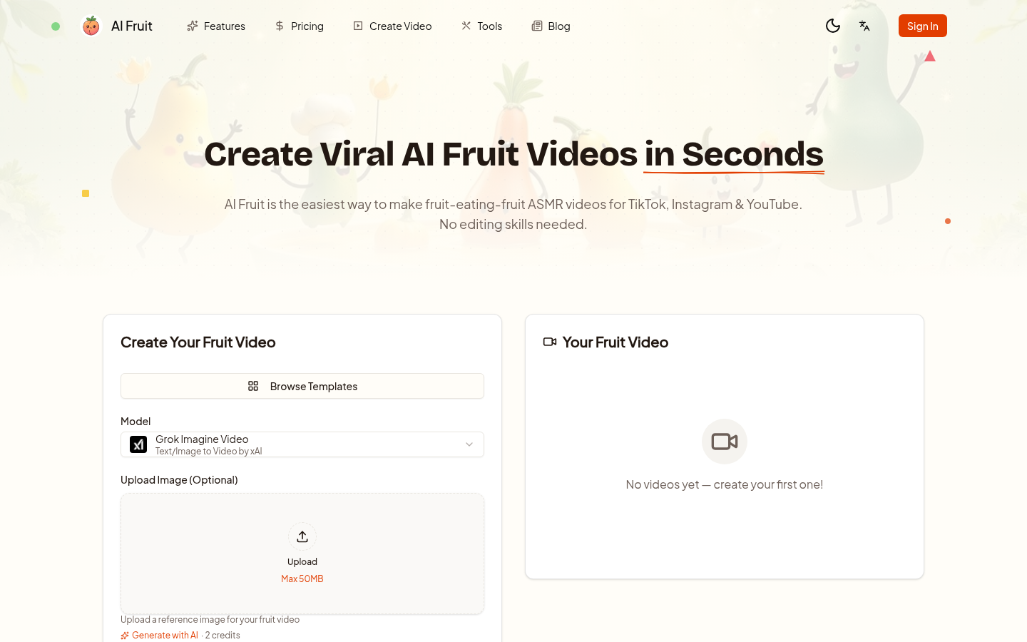AI Fruit product screenshot