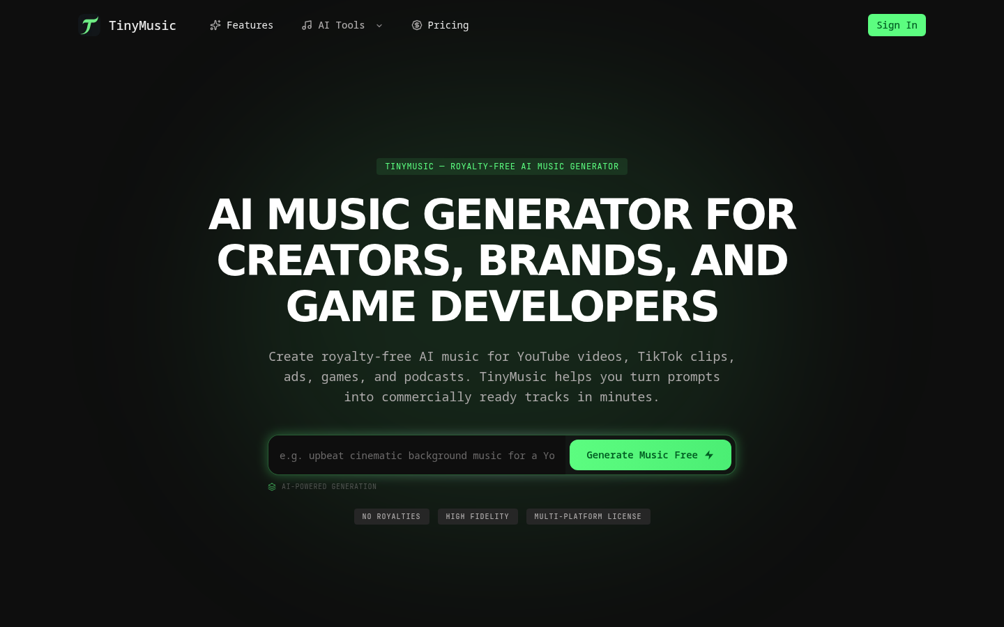 Tiny Music product screenshot