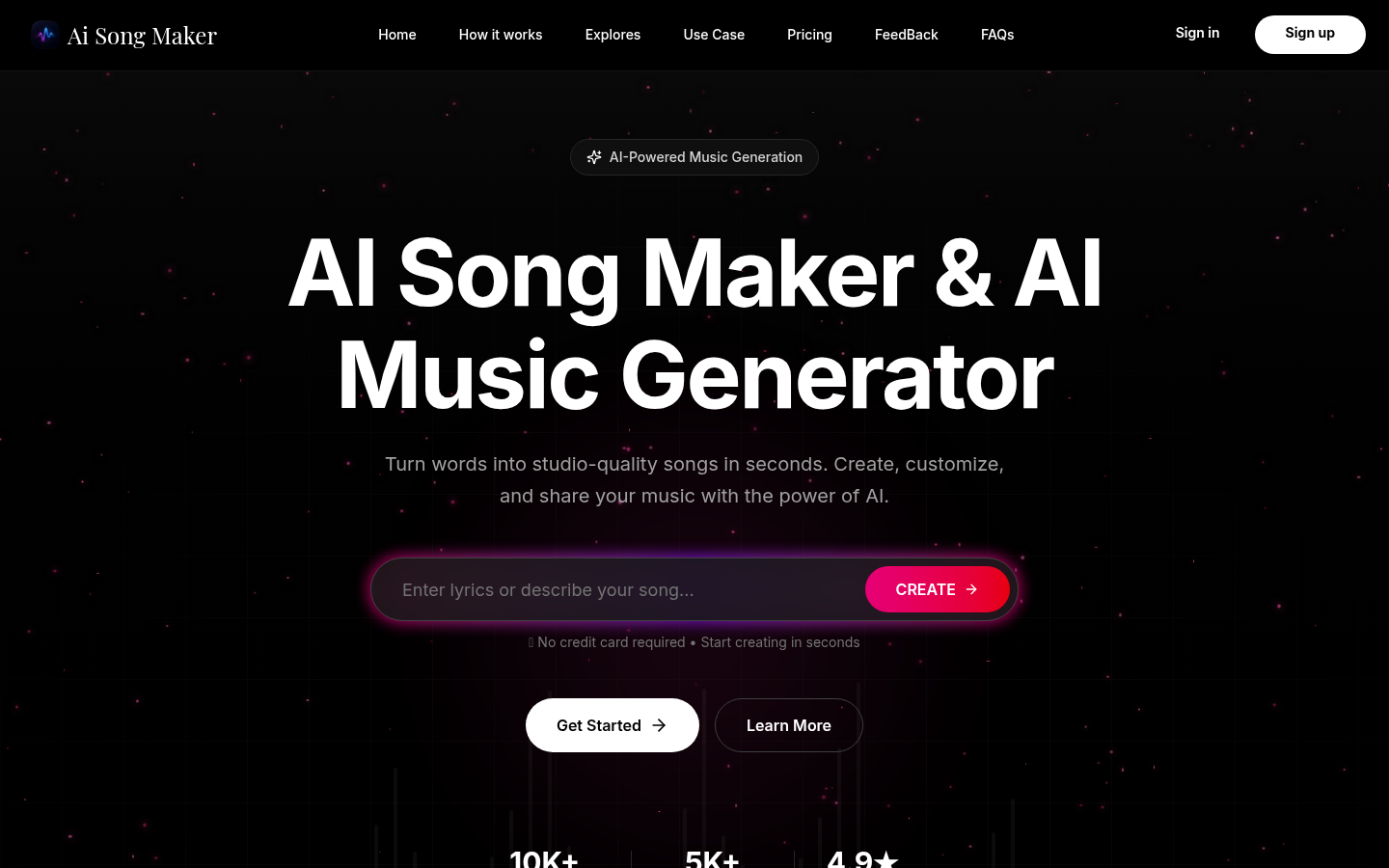 Ai Song Maker product screenshot