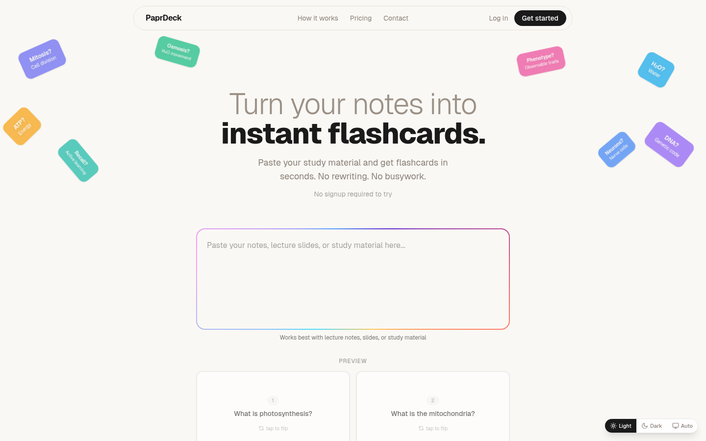 PaprDeck product screenshot