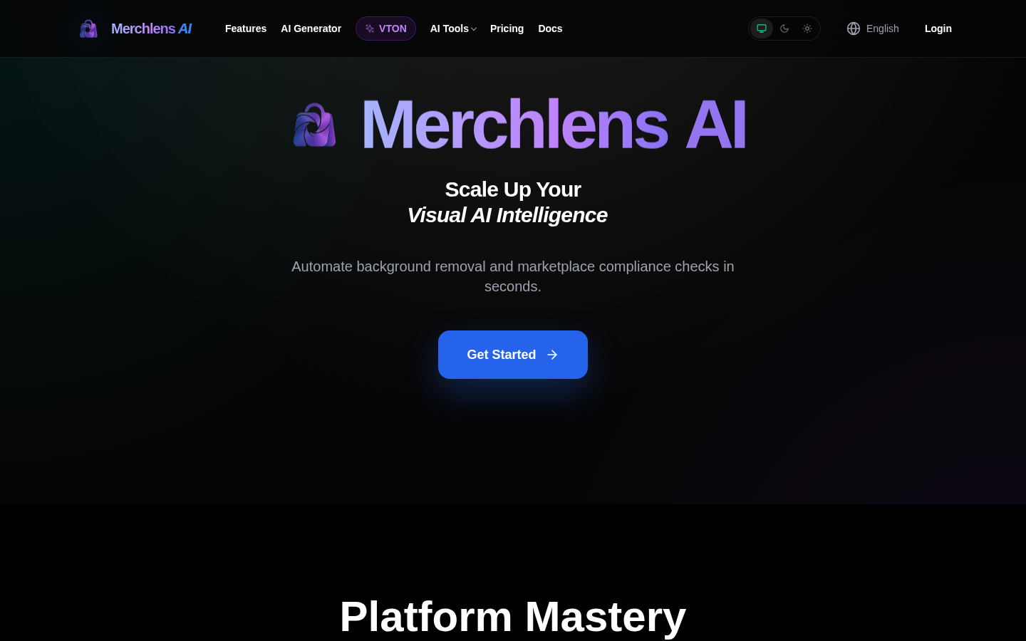 MerchLens AI product screenshot