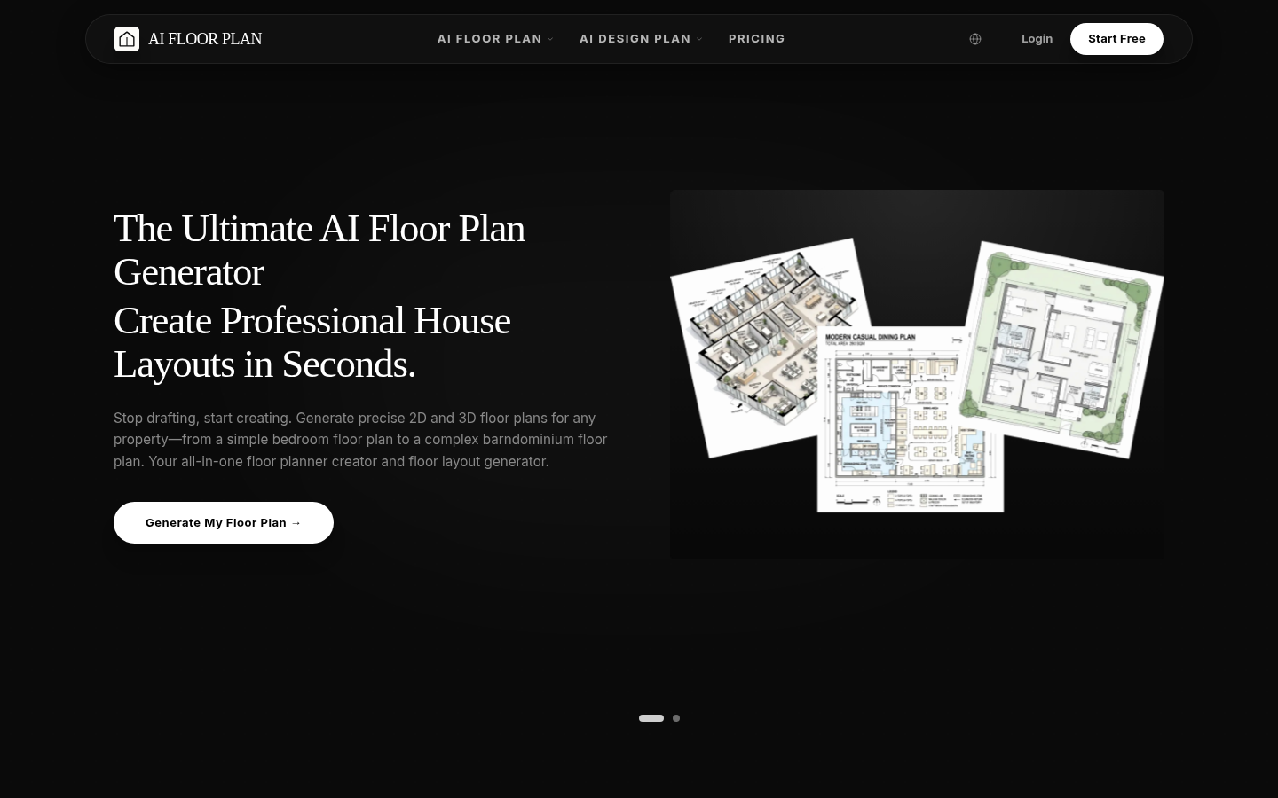 AI Floor Plan Generator product screenshot