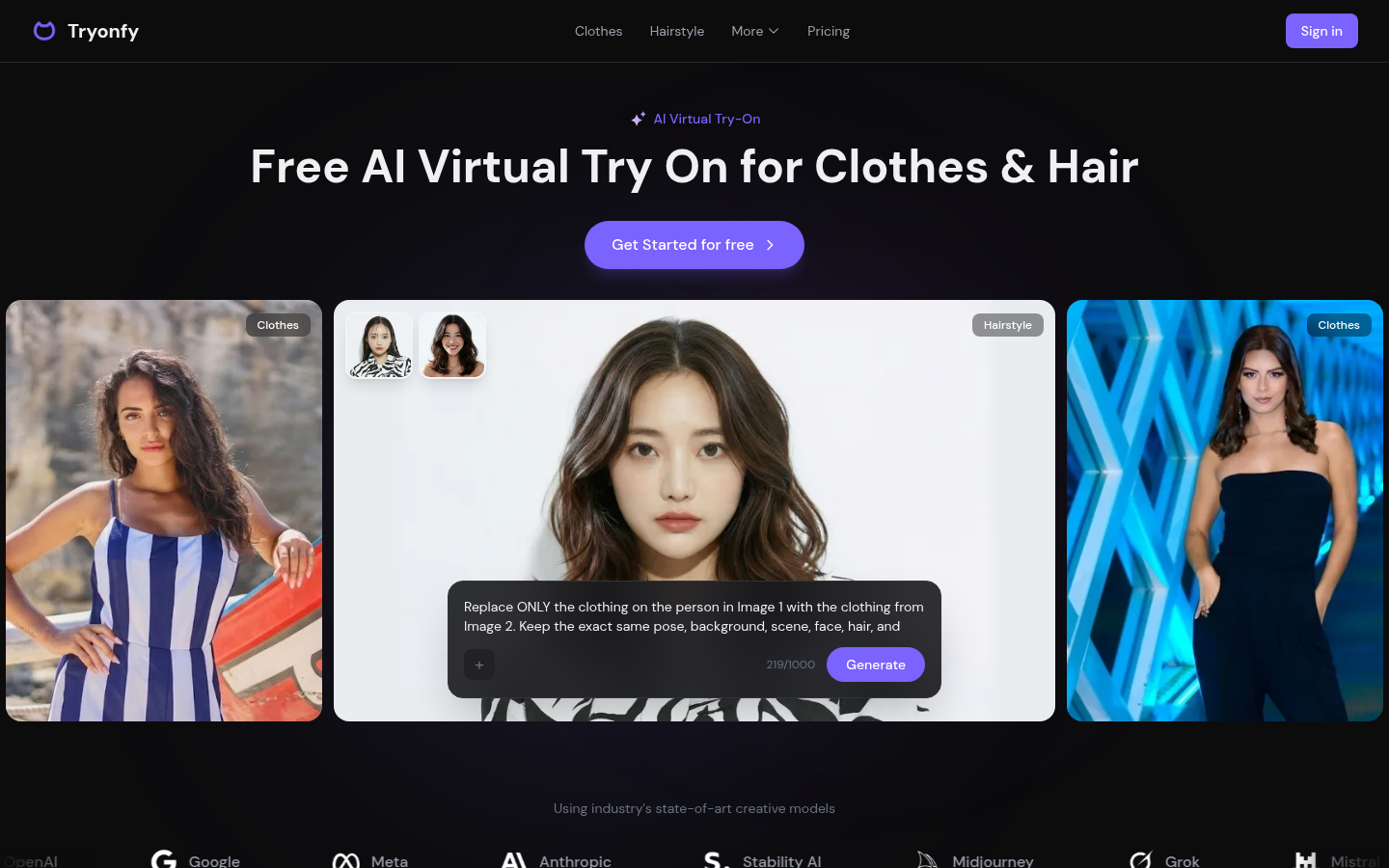 TryOnfy product screenshot