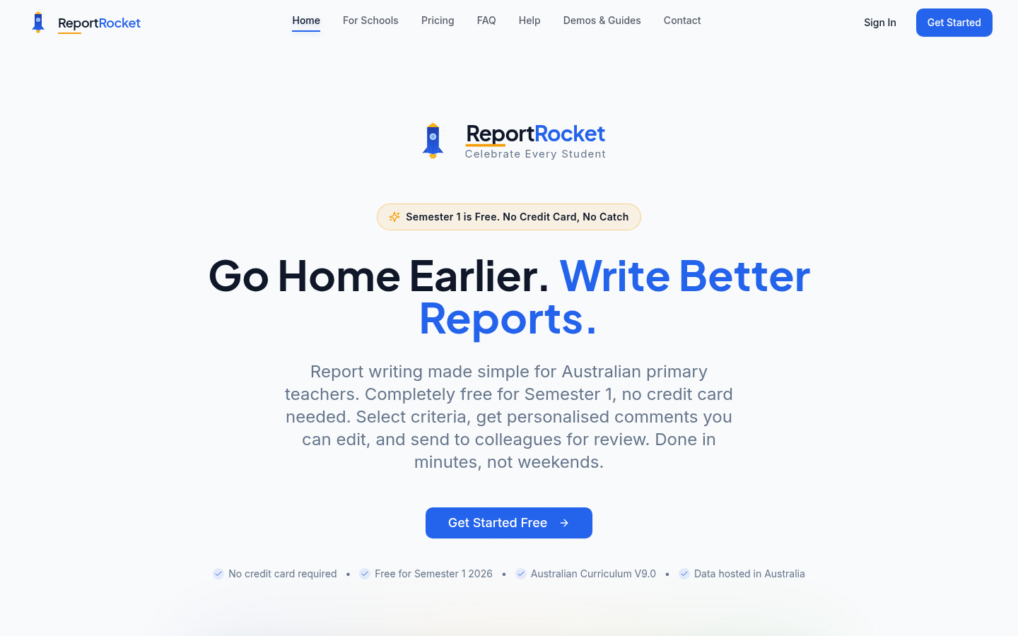 ReportRocket product screenshot