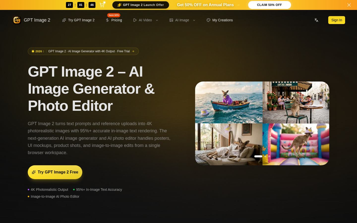GPT Image 2 product screenshot