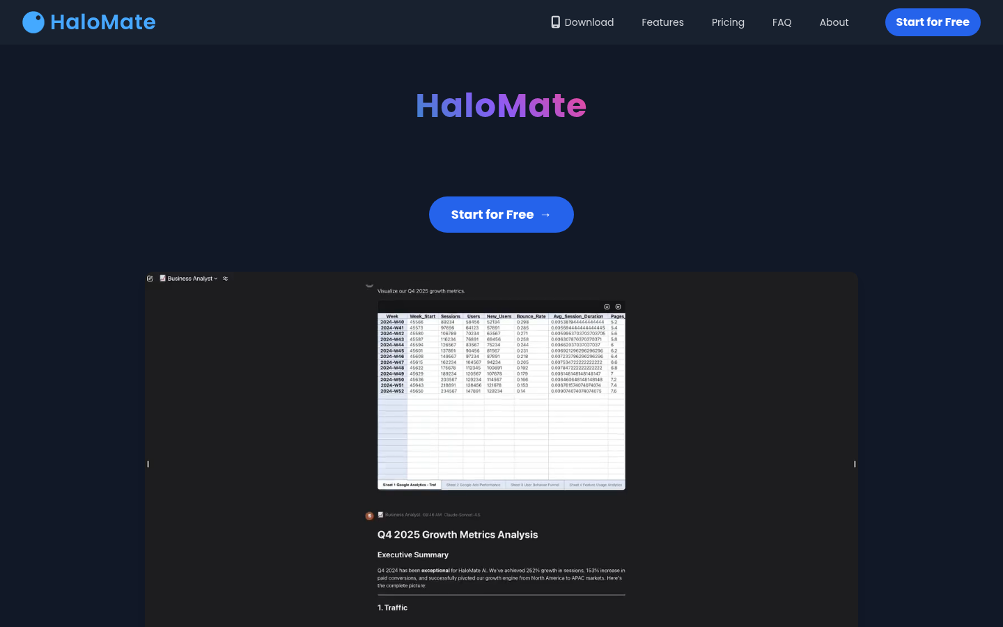 HaloMate product screenshot