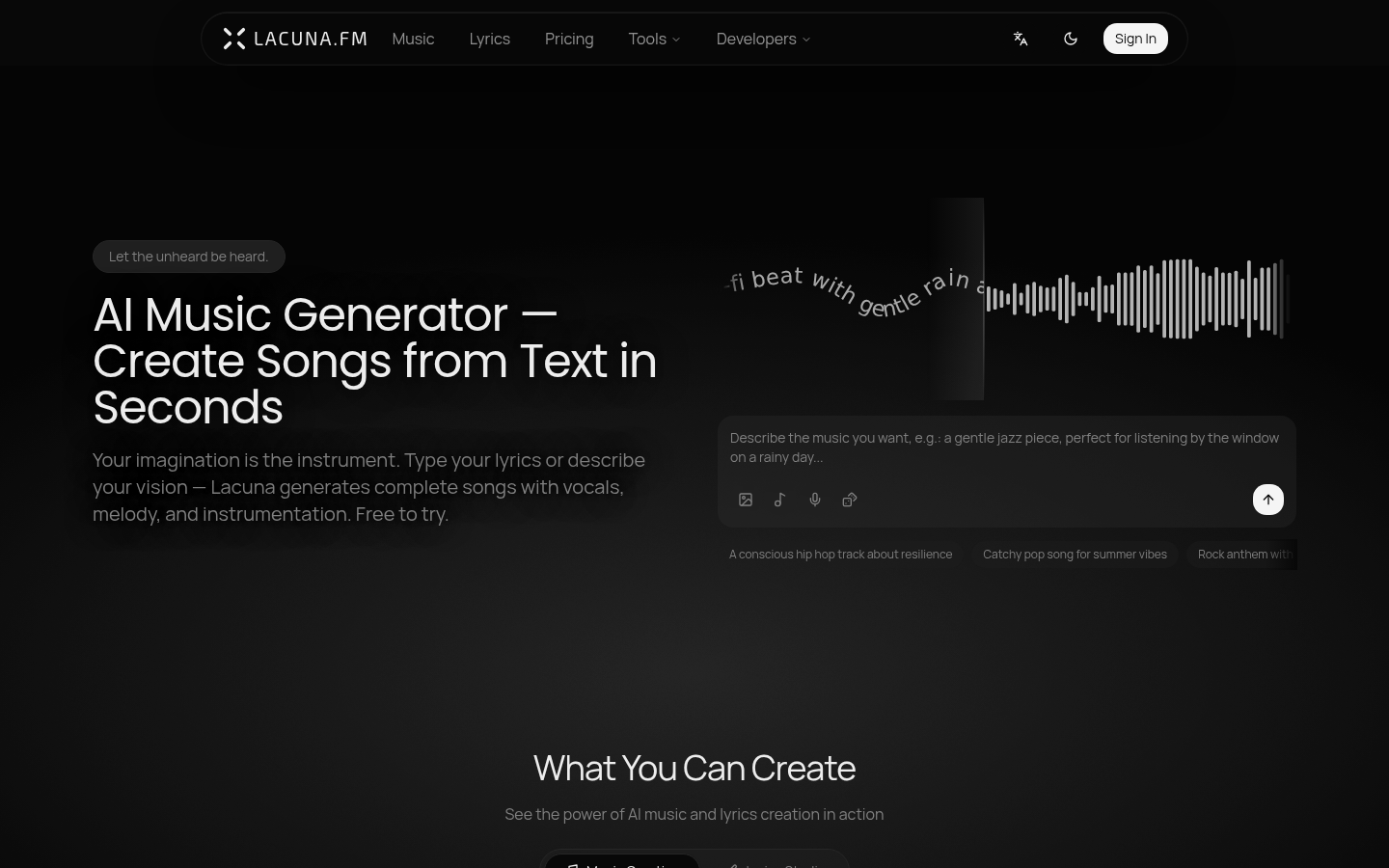 Lacuna product screenshot